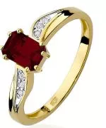 Bonore - Gold 585 - Garnet 0,7 ct ring