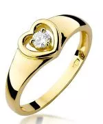 Bonore - Gold 585 - Diamond 0,1 ct ring