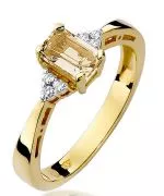 Bonore - Gold 585 - Citrine 0,6 ct ring