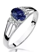 Bonore - White Gold 585 - Sapphire 0,7 ct ring