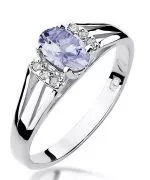 Bonore - White Gold 585 - Tanzanite 0,4 ct ring