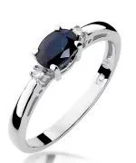 Bonore - White Gold 585 - Sapphire 0,7 ct ring