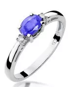 Bonore - White Gold 585 - Tanzanite 0,4 ct ring