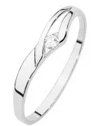 Bonore - White Gold 585 - Diamond 0,04 ct ring