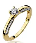 Bonore - Gold 585 - Diamond 0,3 ct ring