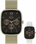 Garett Signature Flow Gold Mesh SET ladies smartwatch