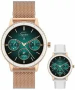 Garett Signature Grace Rose Gold Mesh SET ladies smartwatch