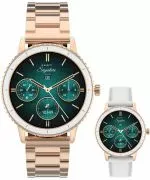 Garett Signature Grace Rose Gold Solid SET ladies smartwatch