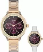 Garett Signature Stella Rose Gold Solid SET ladies smartwatch