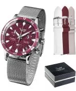 Vostok Europe Undine Cranberry Chronograph Limited Edition SET ladies watch