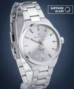 DESTELL Aries Full Silver Steel Sapphire watch
