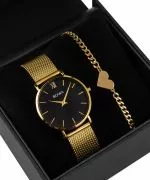 BOWA London Black-Gold 33 Gift Set (watch + bracelet)