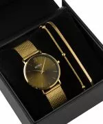 BOWA London Green-Gold Mesh 33 Gift Set (watch + bracelet)