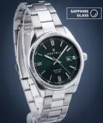 DESTELL Loup Green Silver Steel Sapphire watch