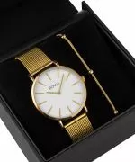 BOWA New York White-Gold Mesh 38 Gift Set (watch + bracelet)