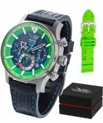 Vostok Europe Expedition North Pole Polar Spruce Solar Power Chronograph Limited Edition SET watch