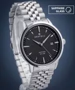 DESTELL Pictor Black Silver Steel Sapphire watch
