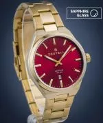 DESTELL Aries Red Gold Steel Sapphire watch