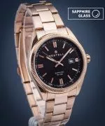DESTELL Loup Black Rose Gold Steel Sapphire watch