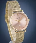 BOWA Milan Pink-Gold Mesh 34 watch