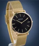 BOWA New York Petite Black-Gold Mesh 34 women's watch