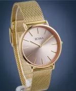 BOWA New York Petite Pink-Gold Mesh 34 women's watch