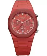 D1 Milano Red Blast Polychrono Chronograph watch