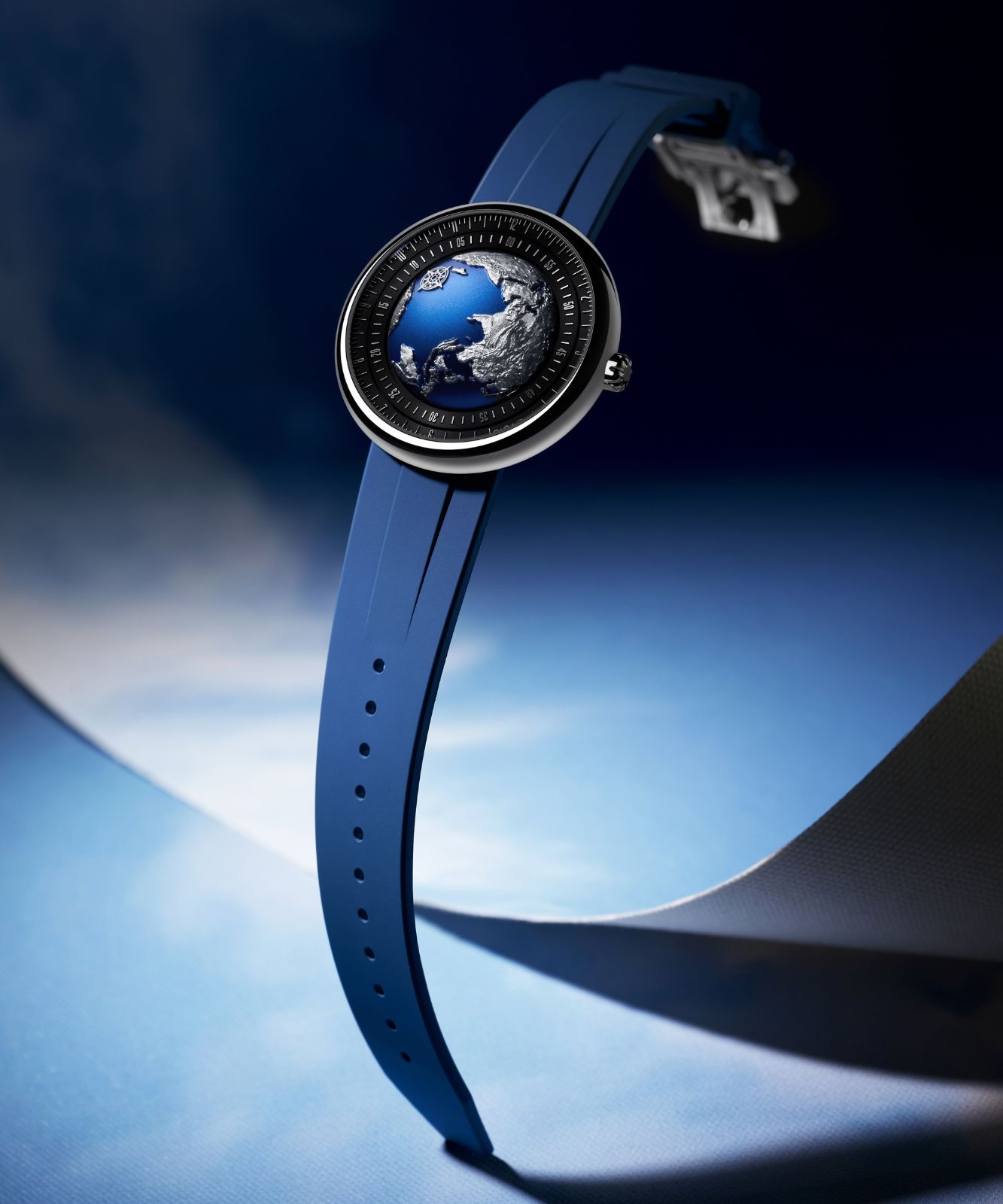 CIGA Design Orologio Automatico Donna Blue Planet Ghiacciaio Serie U Orologio da Polso in Ceramica di Moda con Vetro Zaffiro Cinturino in Ceramica e Silicone : CIGA Design