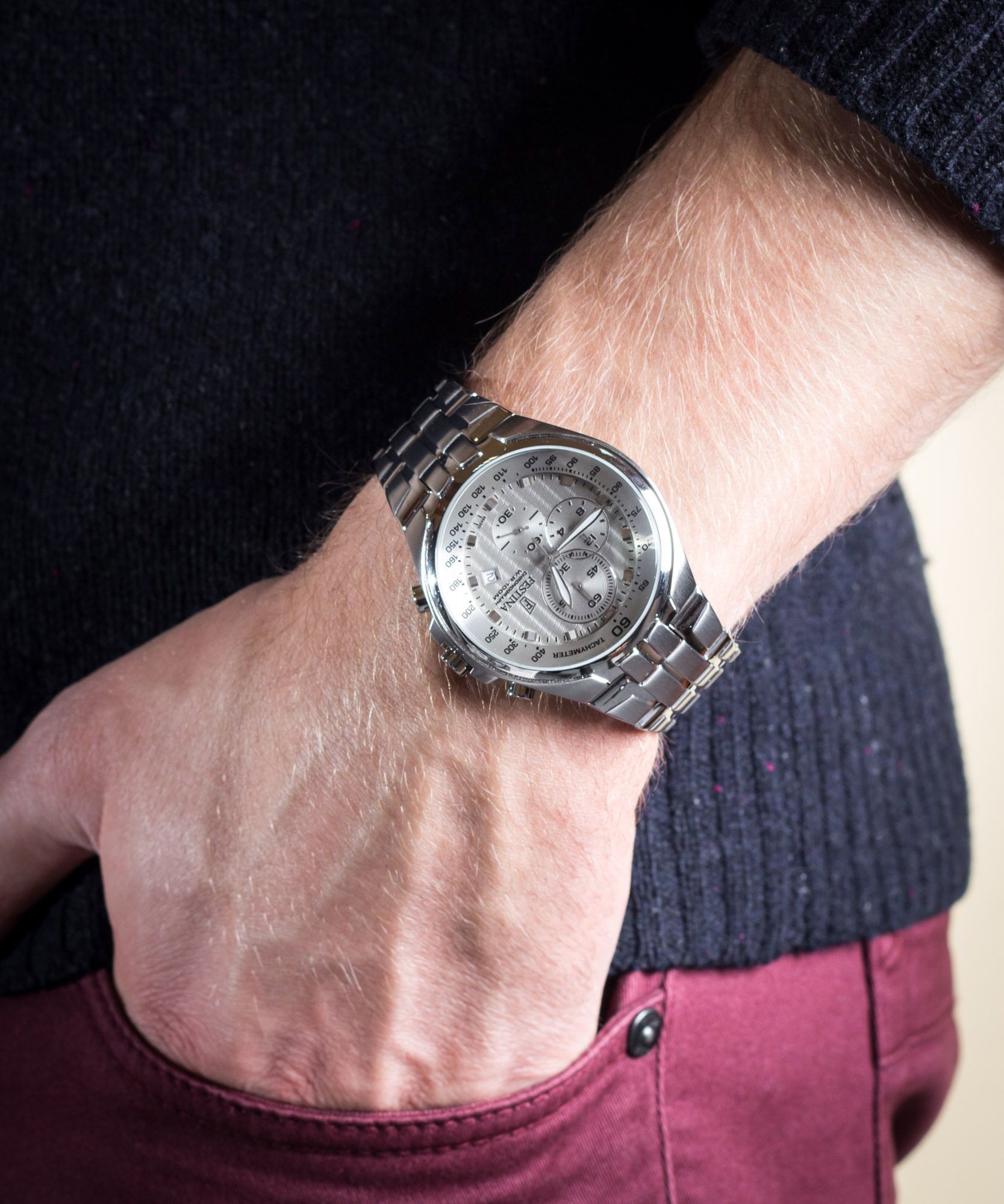Orologio F6843/2 Grigio Con Cinturino in Acciaio, Uomo