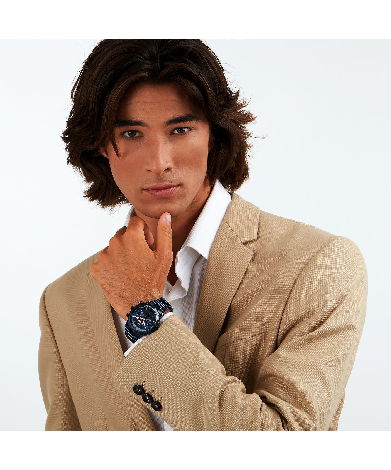 Maserati Epoca Chronograph Blue Dial Brown Leather Strap Watch For Men - R8871618014