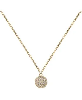 Daniel Wellington Pavé Crystal Pendant Gold necklace
