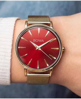 BOWA Praha Red Gold Mesh 38 watch
