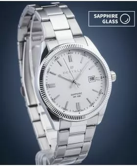 DESTELL Loup White Silver Steel Sapphire watch