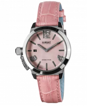 U-BOAT Classico 38 Pink Mother Of Pearl watch