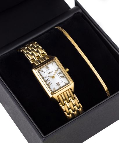 BOWA Barcelona Pearl Gold Steel 23 Gift Set ladies watch