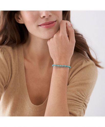 Fossil All Stacked Up Turquoise Women's Bracelet