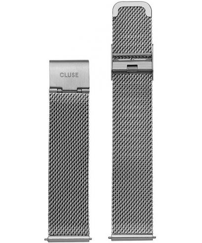 Cluse Minuit Mesh Silver 16 mm Watch Band