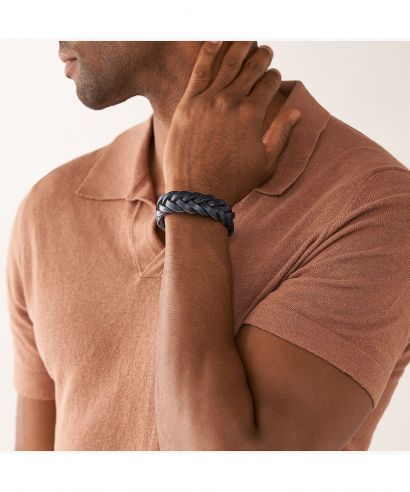 Fossil Leather Essentials Men's Bracelet					