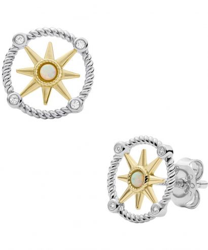 Fossil Sterling Compass Earrings