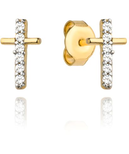 Bonore - Gold 585 - Cubic Zirconia earrings
