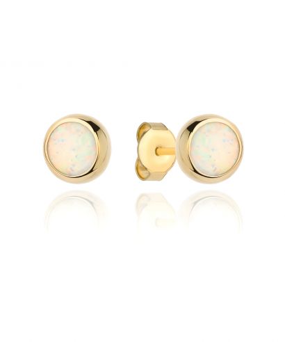 Bonore - Gold 585 - Opal earrings