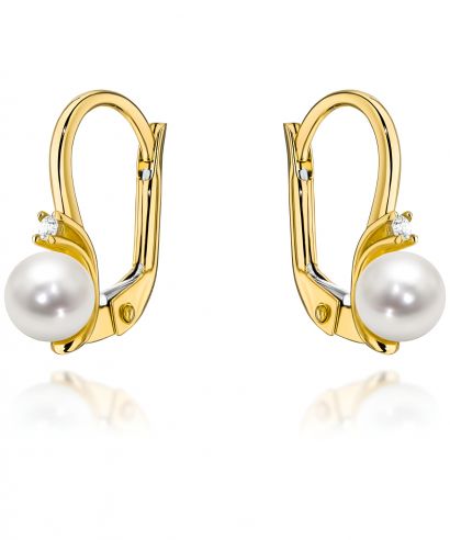 Bonore - Gold 585 - Cubic Zirconia earrings