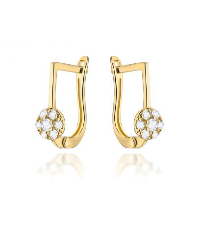 Bonore - Gold 585 - Cubic Zirconia earrings