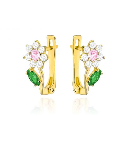 Bonore - Gold 585 - Cubic Zirconia earrings