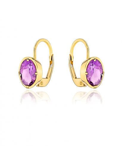 Bonore - Gold 585 - Amethyst earrings