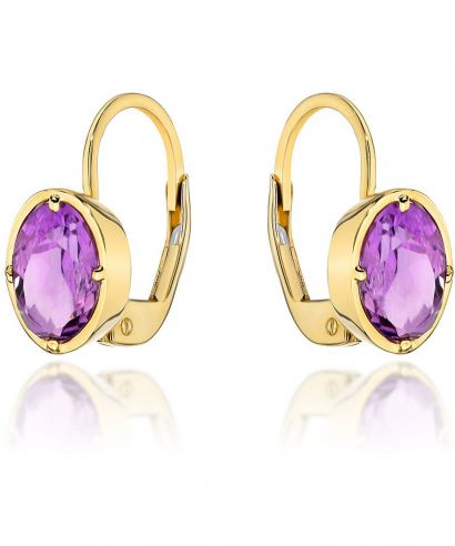 Bonore - Gold 585 - Amethyst earrings