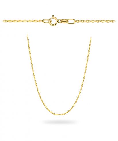 Bonore Length 50 cm, Width 1 mm - Gold 585 - Type Rolo chain