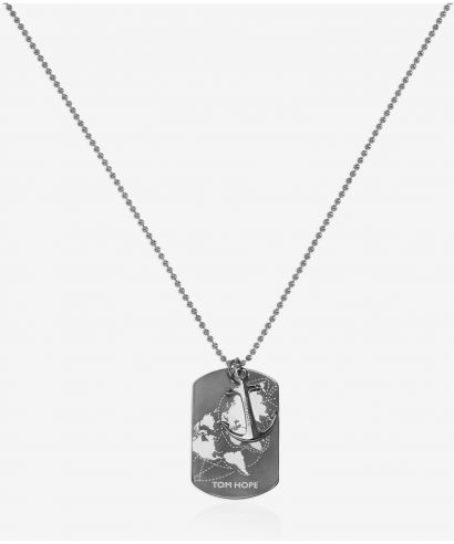 Tom Hope World Tag Silver Necklace