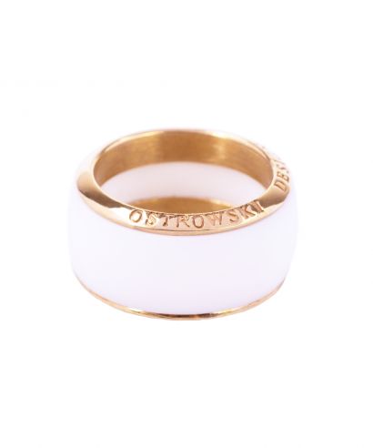 Ostrowski Design Joy Line Max White Ring