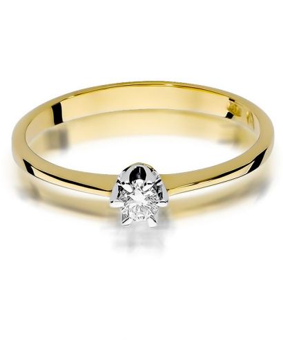 Bonore - Gold 585 - Diamond 0,1 ct ring